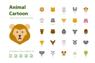 Animal Cartoon Flat