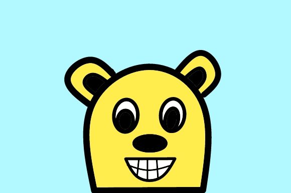 Big Smile Bear Character