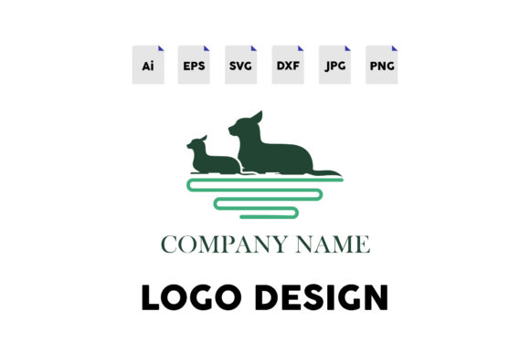 Logo Petshop Two Dog Green