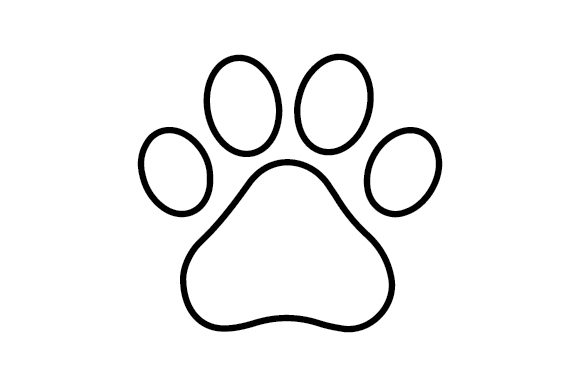 Personalisable Dog Paw Print